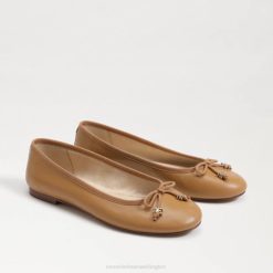 Women Footwear Sam Edelman Felicia Luxe Ballet Flat Buff Tan 4N2P288