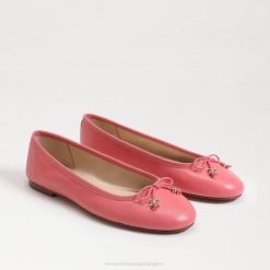 Women Footwear Sam Edelman Felicia Luxe Ballet Flat Calypso Coral 4N2P291
