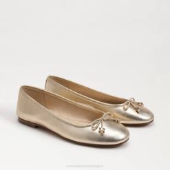 Women Footwear Sam Edelman Felicia Luxe Ballet Flat Gold Leaf 4N2P285