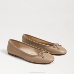 Women Footwear Sam Edelman Felicia Luxe Ballet Flat Soft Beige 4N2P283