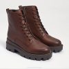 Women Footwear Sam Edelman Garret Platform Combat Boot Dark Brown 4N2P627