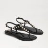 Women Footwear Sam Edelman Gigi Pearl Thong Sandal Black Patent 4N2P554