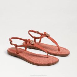 Women Footwear Sam Edelman Gigi Signet Thong Sandal Terracotta Pink 4N2P561