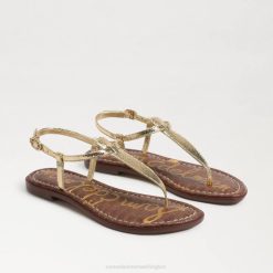 Women Footwear Sam Edelman Gigi Thong Sandal Amber Gold 4N2P231