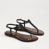 Women Footwear Sam Edelman Gigi Thong Sandal Black Leather 4N2P227