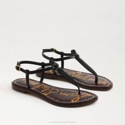 Women Footwear Sam Edelman Gigi Thong Sandal Black Leather 4N2P227