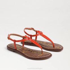 Women Footwear Sam Edelman Gigi Thong Sandal Orange Poppy 4N2P225
