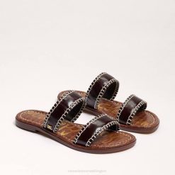 Women Footwear Sam Edelman Ginna Slide Sandal Dark Brown 4N2P263