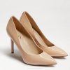 Women Footwear Sam Edelman Hazel Pointed Toe Heel Beige Blush Patent 4N2P160