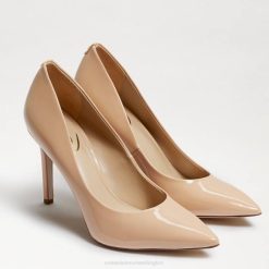 Women Footwear Sam Edelman Hazel Pointed Toe Heel Beige Blush Patent 4N2P160