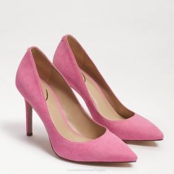 Women Footwear Sam Edelman Hazel Pointed Toe Heel Confetti Pink Suede 4N2P167