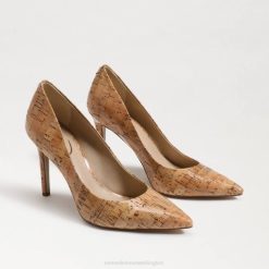 Women Footwear Sam Edelman Hazel Pointed Toe Heel Natural Cork 4N2P158