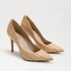 Women Footwear Sam Edelman Hazel Pointed Toe Heel Natural Multi Raffia 4N2P142