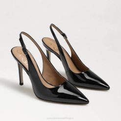 Women Footwear Sam Edelman Hazel Slingback Pump Black Patent 4N2P663