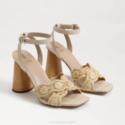 Women Footwear Sam Edelman Kacie Block Heel Natural/Summer Sand 4N2P706