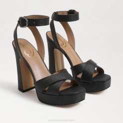 Women Footwear Sam Edelman Kayna Platform Sandal Black 4N2P513