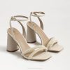 Women Footwear Sam Edelman Kia Beads Block Heel Sandal Modern Ivory 4N2P488