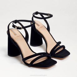 Women Footwear Sam Edelman Kia Block Heel Sandal Black 4N2P117