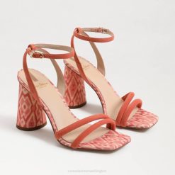 Women Footwear Sam Edelman Kia Block Heel Sandal Terracotta Pink 4N2P120