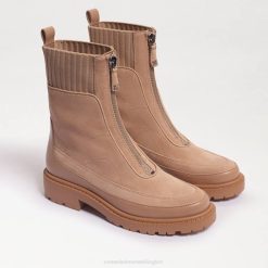 Women Footwear Sam Edelman Leone Lug Sole Chelsea Boot Sesame Suede 4N2P871