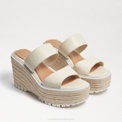 Women Footwear Sam Edelman Luca Wedge Sandal Modern Ivory 4N2P757
