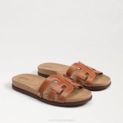 Women Footwear Sam Edelman Nettie Slide Sandal Saddle 4N2P273