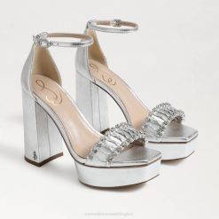 Women Footwear Sam Edelman Ninette Platform Heel Soft Silver 4N2P760