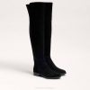 Women Footwear Sam Edelman Pam Over the Knee Boot Black Suede 4N2P777