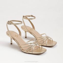 Women Footwear Sam Edelman Philippa Kitten Heel Gold Leaf 4N2P178