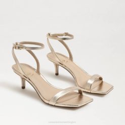 Women Footwear Sam Edelman Rayelle Kitten Heel Gold Leaf 4N2P678
