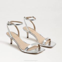 Women Footwear Sam Edelman Rayelle Kitten Heel Soft Silver 4N2P677