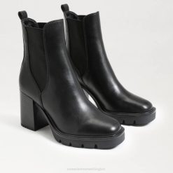 Women Footwear Sam Edelman Rollins Chelsea Boot Black Leather 4N2P749