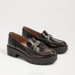 Women Footwear Sam Edelman Teagan Lug Sole Loafer Chestnut 4N2P396