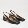Women Footwear Sam Edelman Terra Slingback Kitten Heel Black 4N2P189