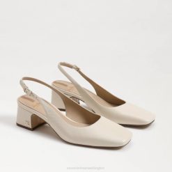 Women Footwear Sam Edelman Terra Slingback Kitten Heel Modern Ivory 4N2P188