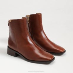 Women Footwear Sam Edelman Thatcher Ankle Bootie Burnt Brandy 4N2P799