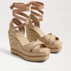 Women Footwear Sam Edelman Vaughn Espadrille Wedge Sandal Natural Multi Raffia 4N2P244