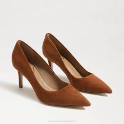 Women Footwear Sam Edelman Vienna Kitten Heel Pump Frontier Brown Suede 4N2P210