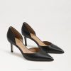 Women Footwear Sam Edelman Viv Pointed Toe Pump Black Leather 4N2P360