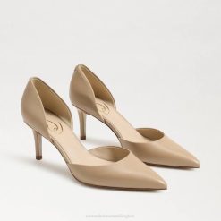 Women Footwear Sam Edelman Viv Pointed Toe Pump Soft Beige 4N2P359