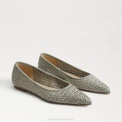 Women Footwear Sam Edelman Wanda Pointed Toe Flat Dusty Sage 4N2P479