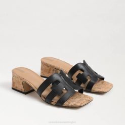 Women Footwear Sam Edelman Winslow Mule Heel Black Leather 4N2P356