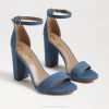Women Footwear Sam Edelman Yaro Block Heel Sandal Washed Indigo 4N2P320